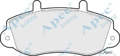APEC BRAKING pad1042 -  Комплект тормозных колодок, дисковый тормоз